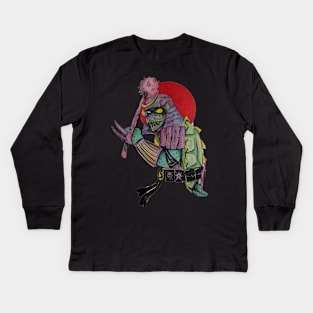 Samurai Slash Kids Long Sleeve T-Shirt